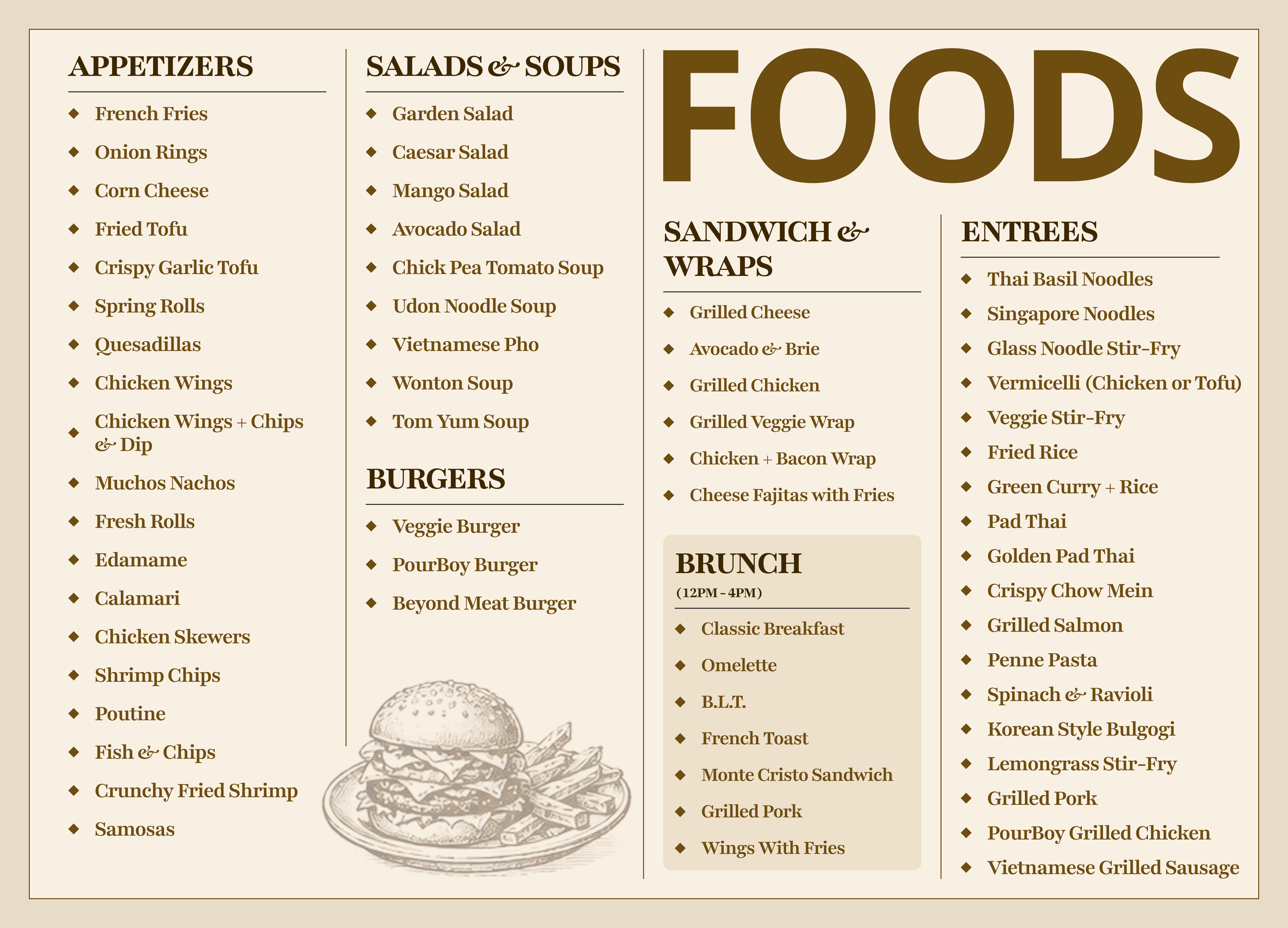 Pour Boy Menu 3